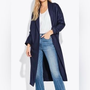 AYR - The Robe - Navy - XS/S - Wool/Cashmere Unlined Coat